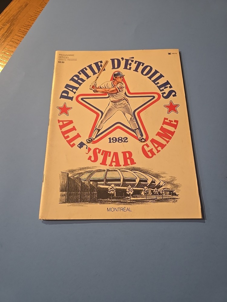 1982 MLB All Star Game OFFICIAL PROGRAM NEAR MINT Condition w/Inserts
