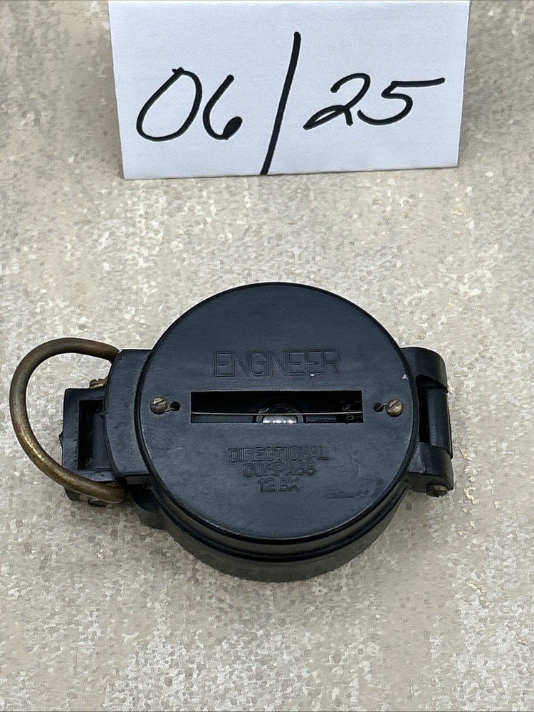 Vintage Engineer Lenstatic Directional Compass 12BX