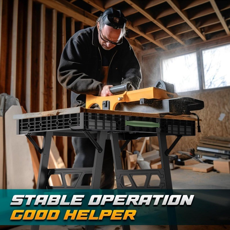 Foldable Work Bench,Easy Step Protable Work Table, Lightweight Workbench,Benches