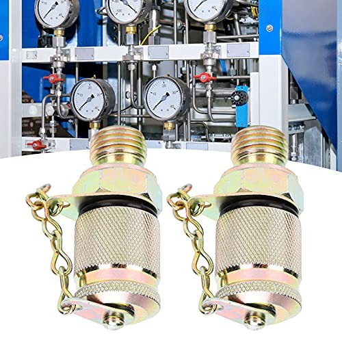 2Pcs Hydraulic Pressure Test Coupling Kit, High Pressure Hose Fitting
