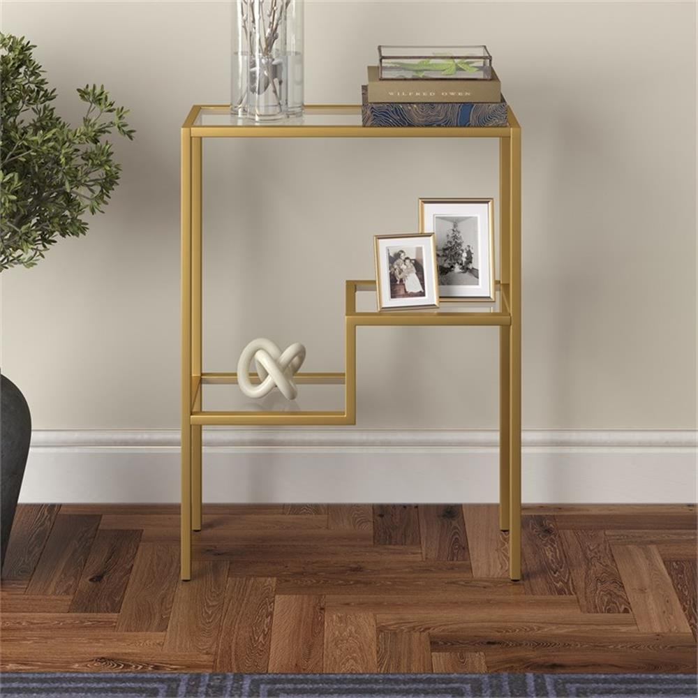 Henn&Hart 22" Gold Console Table