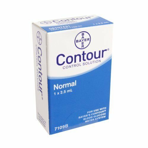 Bayer Contour Control Solution Normal 2.5ml use w/Contour Meter and Test Strips