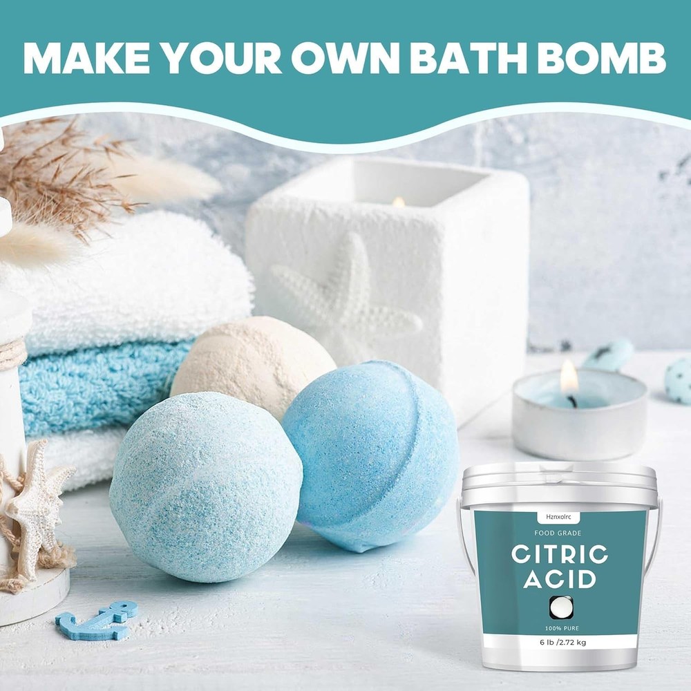 6 lb Citric Acid Powder Food Grade, 100% Pure, Citric Acid for Cleaning, Natu...