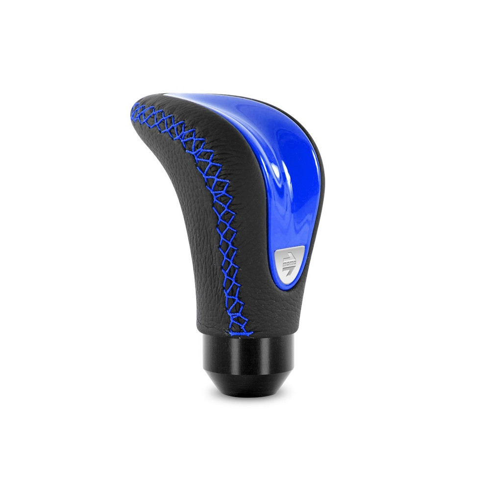 MOMO COMBAT EVO Blue  Shift Knob Leather CTEBLU