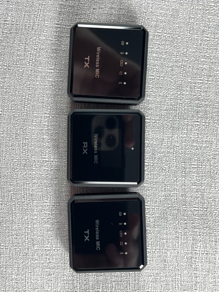 Drimzate Black Wireless Lavalier Microphone System For Camera Android