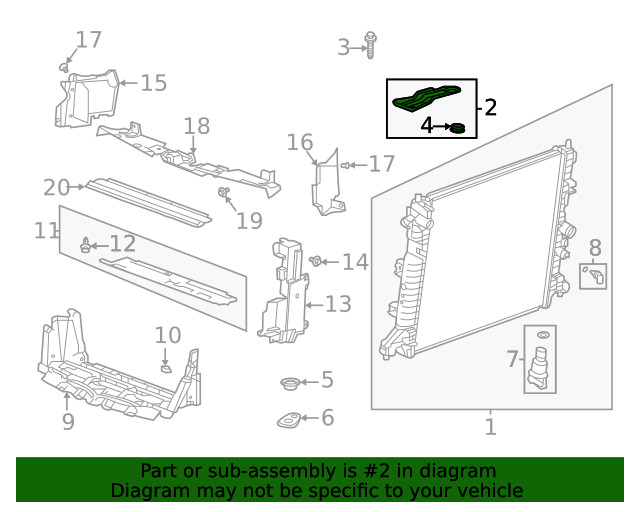 Genuine GM Upper Bracket 84142664