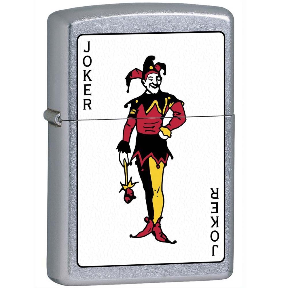 Zippo Joker Street Chrome Pocket Lighter