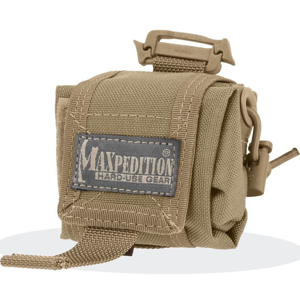 Maxpedition Mini Rollypoly Folding Dump Pouch Khaki - Durable, Compact