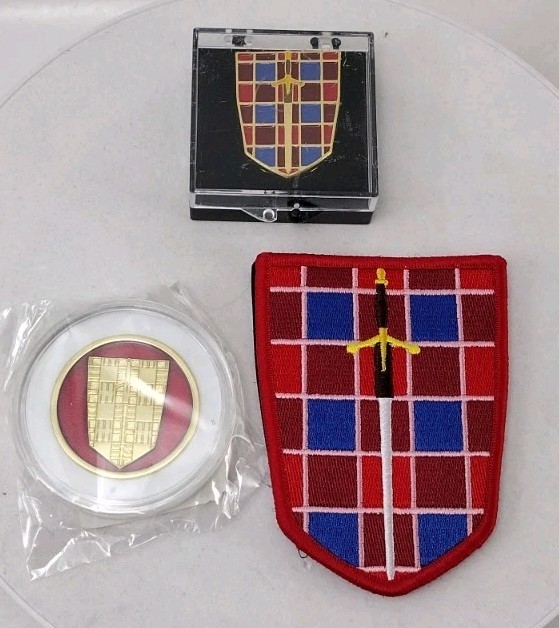 BATTLETECH Northwind Highlanders Challenge Coin, Lapel Pin, & Patch Mercenaries
