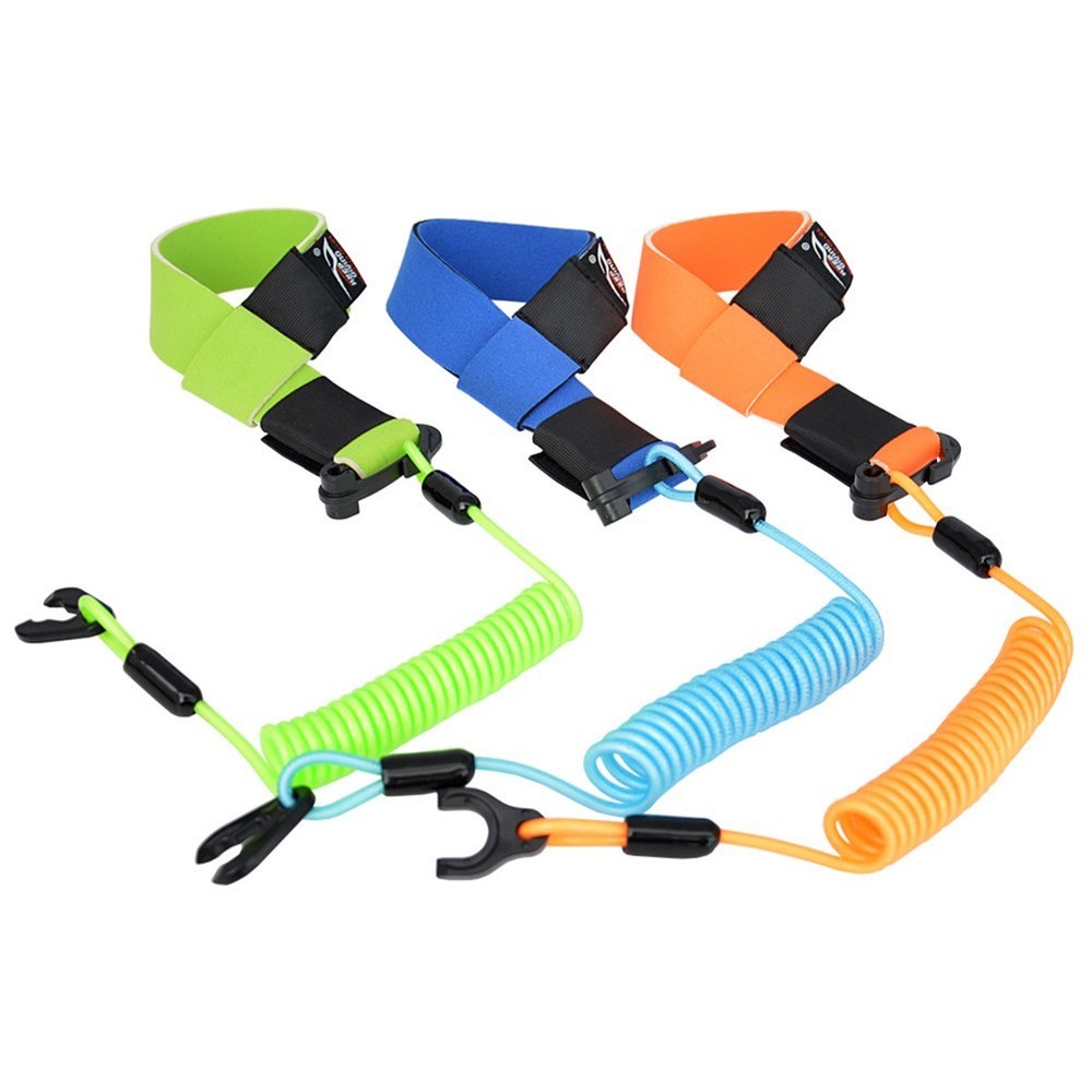 Nylon and Neoprene Construction Kill Switch Lanyard for Safe Boating Use