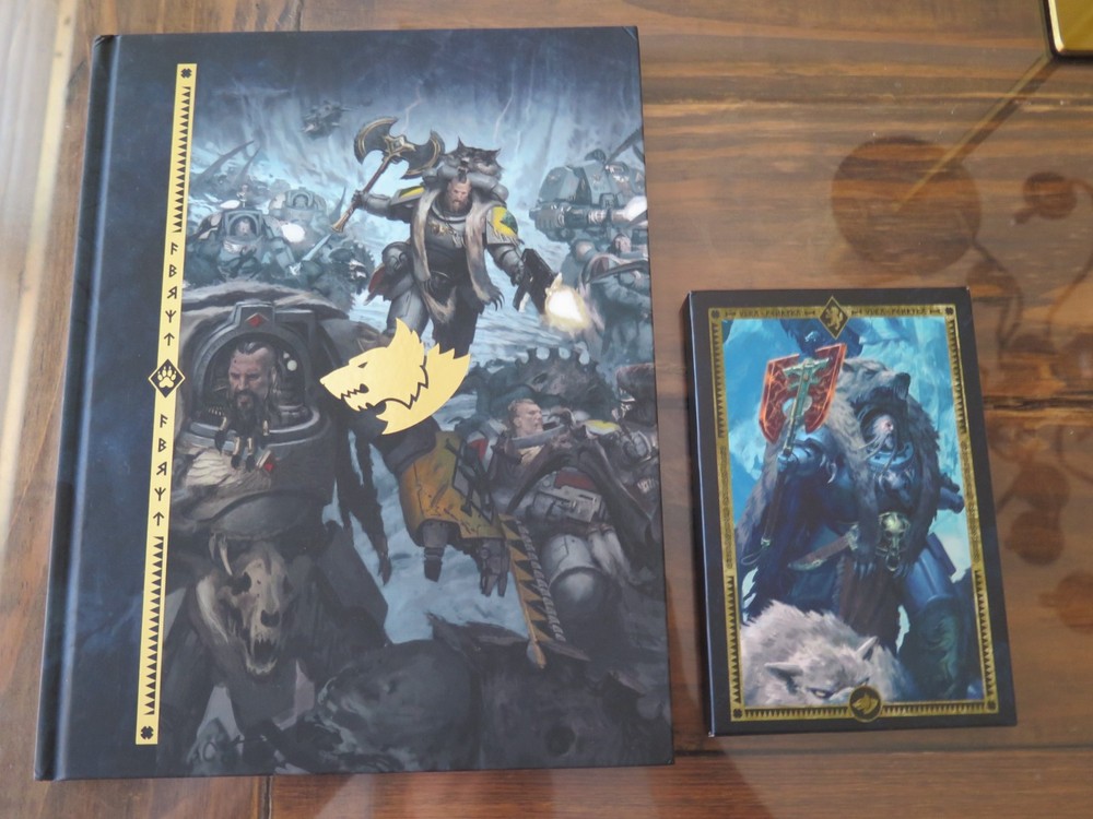 WARHAMMER 40,000 40K SPACE WOLVES CODEX 10TH LIMITED EDITION & DATACARDS