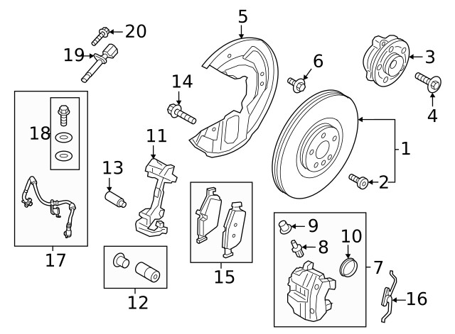 Genuine Volvo Caliper Support 36012673