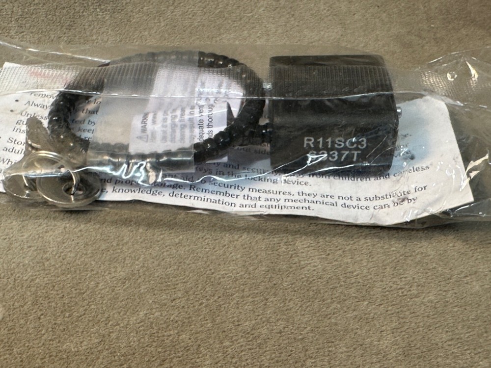 Ruger Cable Lock R11SC3 2 Keys