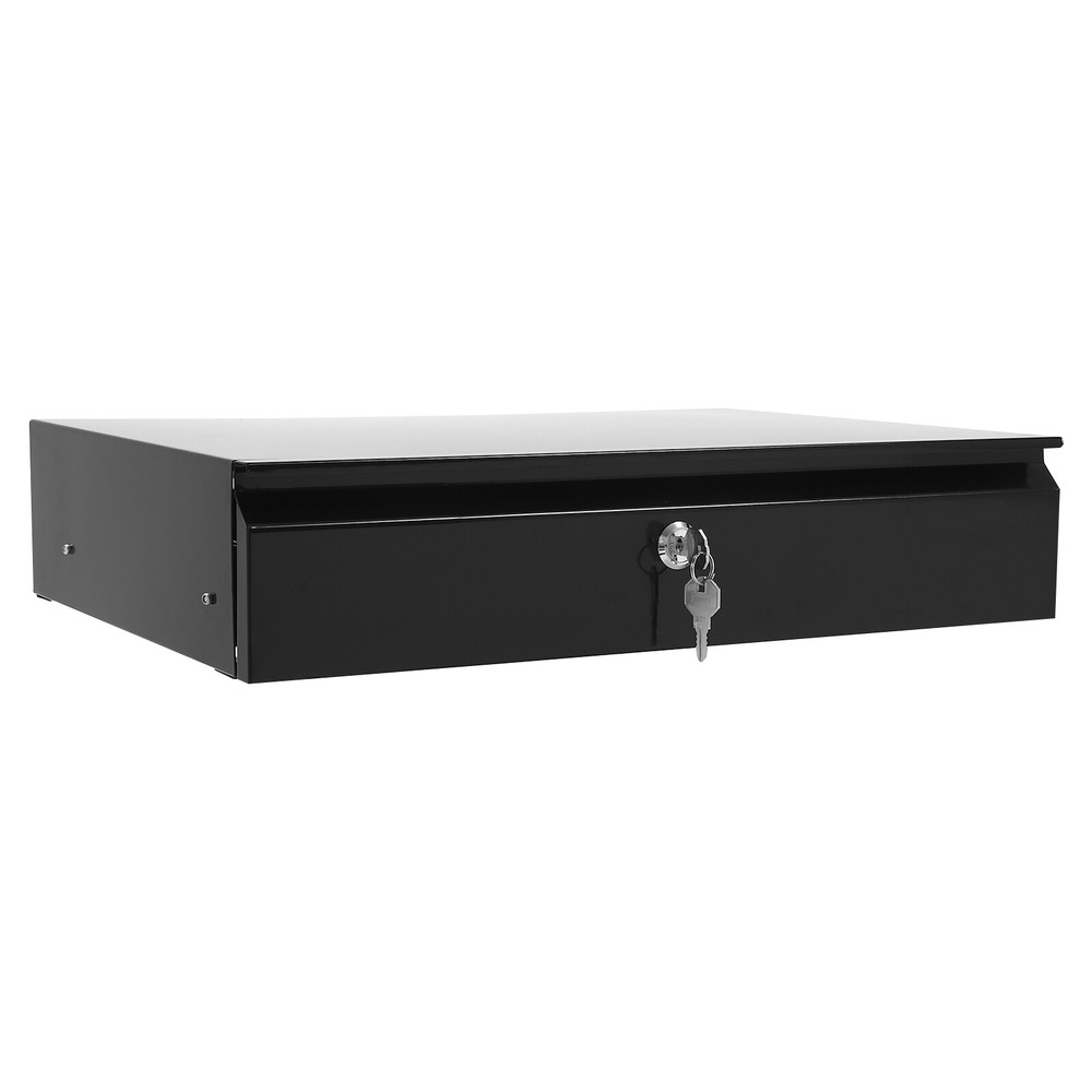 Sliding Pull-Out Under Desk Drawer with Lock for Organized Office Space