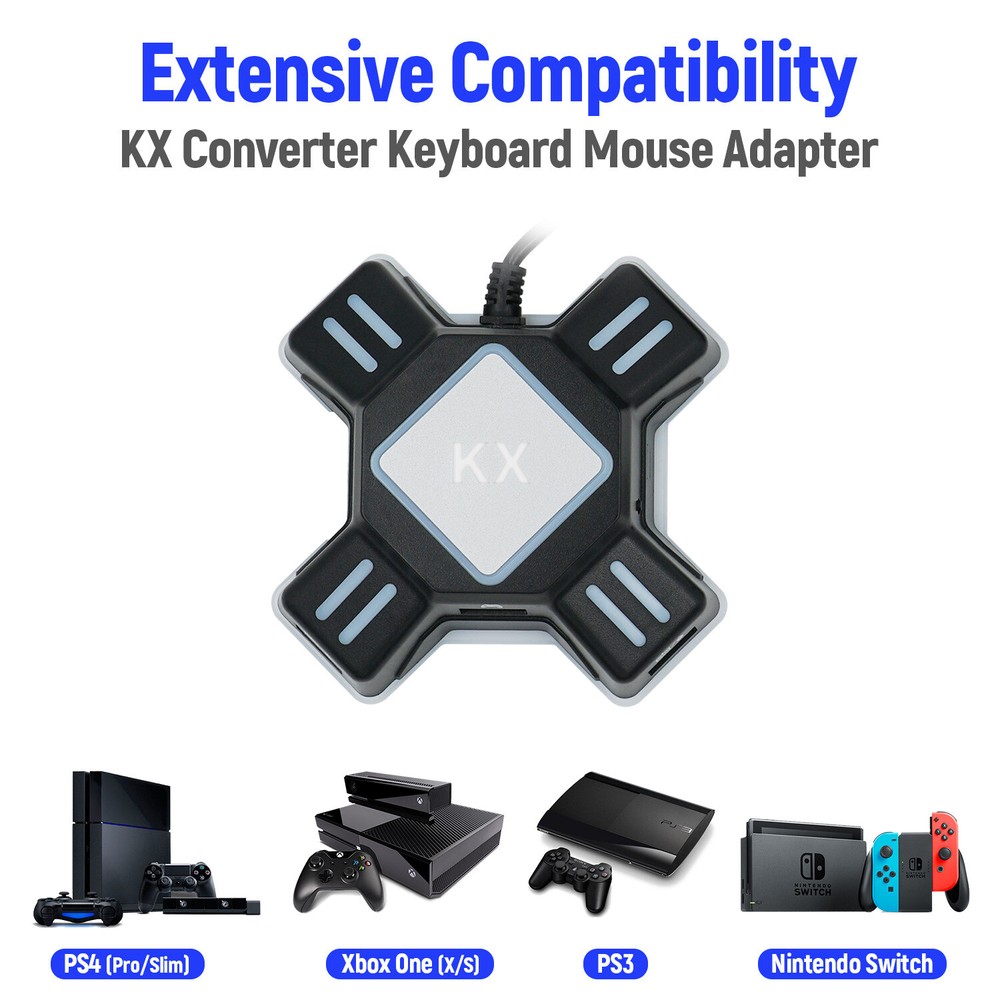 KX USB Keyboard and Mouse Converter for Switch/PS3/PS4