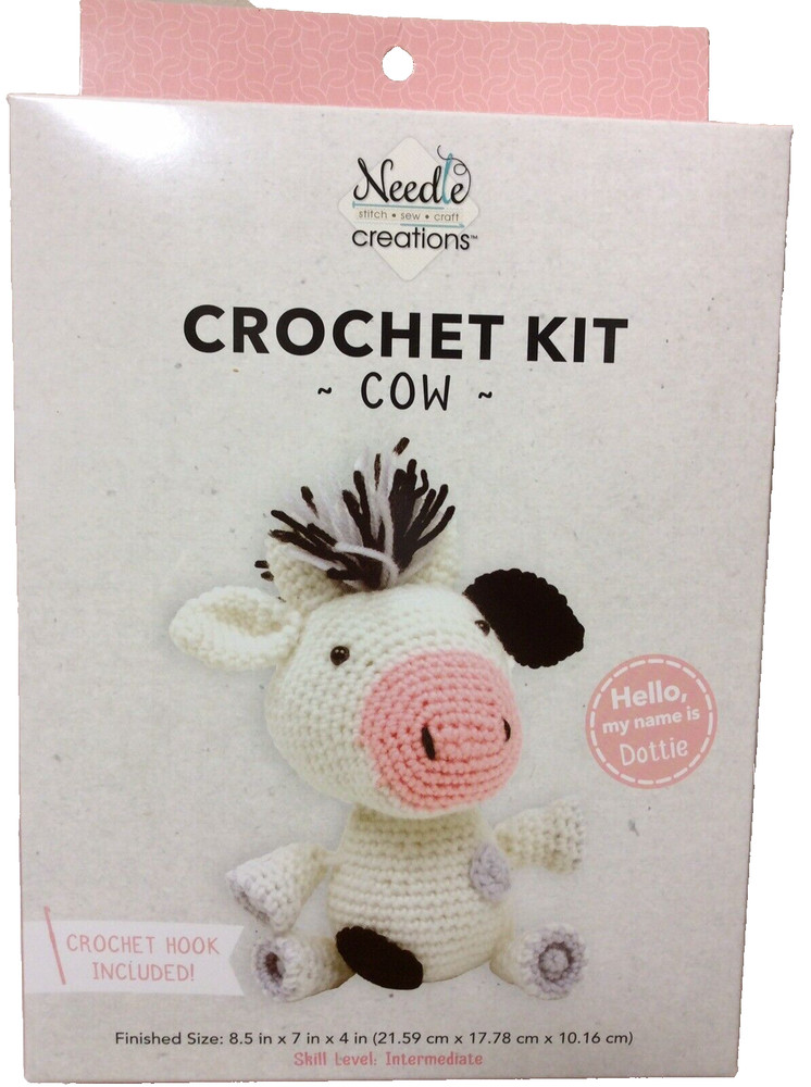 Needle Creations Crochet Kit “Cow”