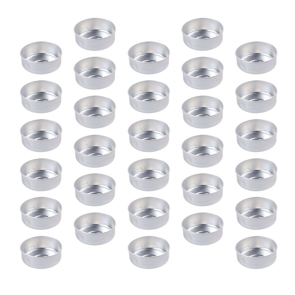 300 Pieces Aluminum Candle Making Containers Tea Light Empty Case
