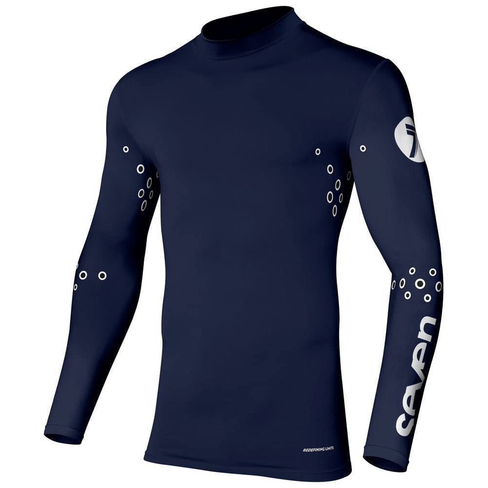 Seven Zero Blade Laser Cut Compression Jersey Small Navy