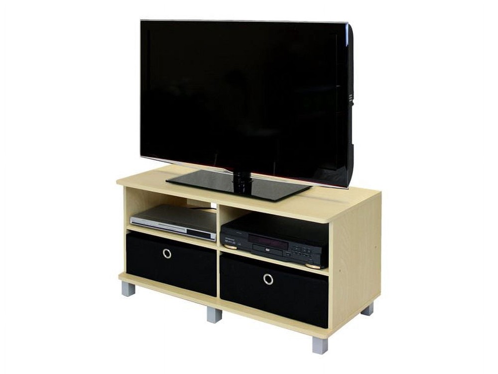 Entertainment Center W/ 2 Bin Drawers Espresso / Brown