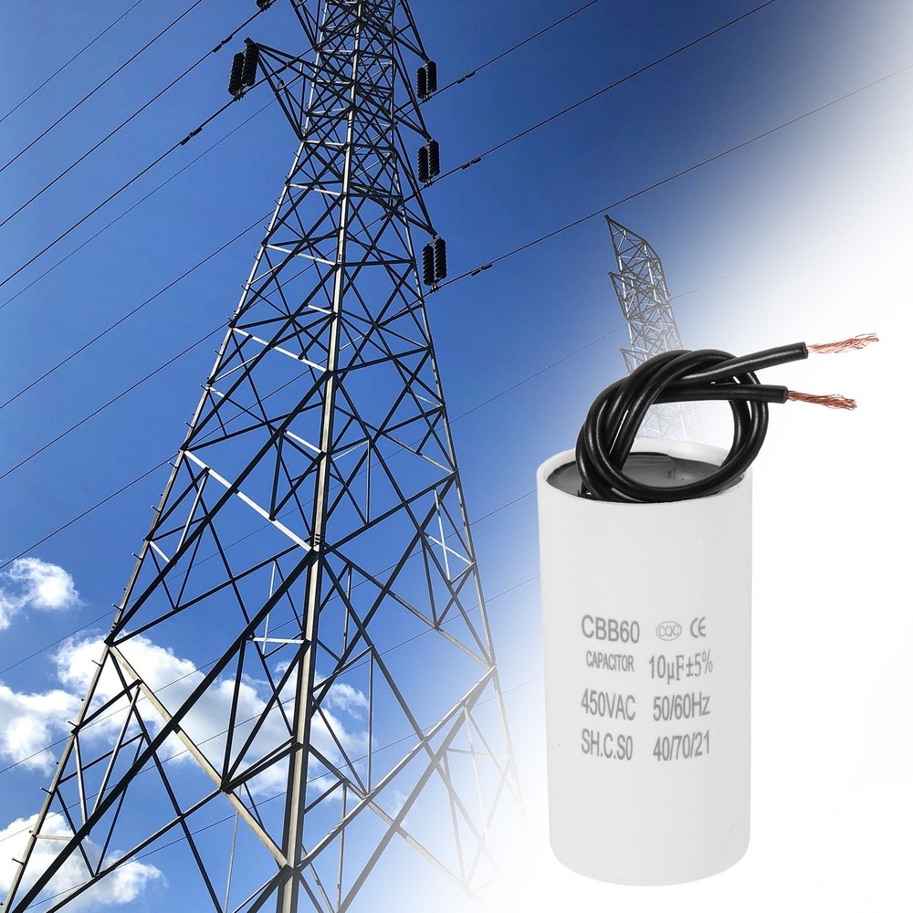 10uF CBB60 Running Capacitor, Run Capacitor,White