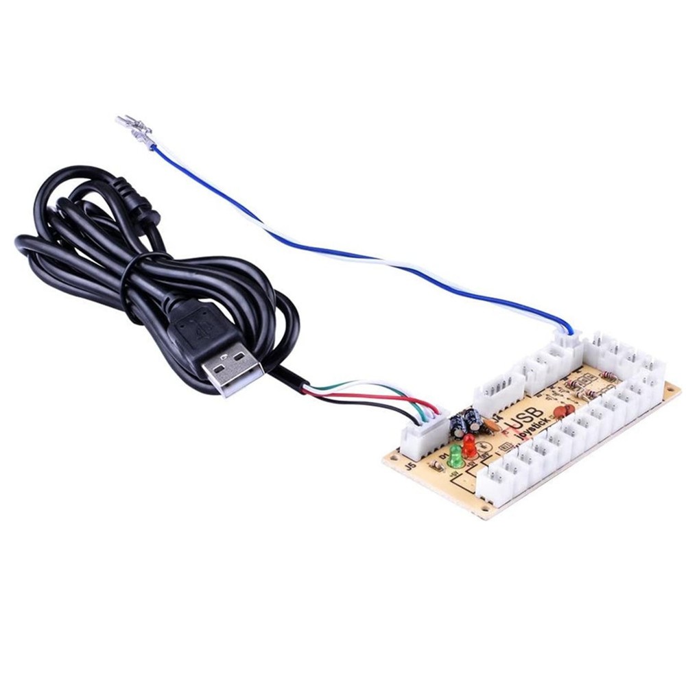 DIY Zero Delay Arcade USB Encoder Board Cable Set to Joystick for Mame Jamma PC