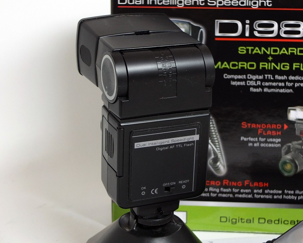 Emoblitz Hybrid Di980 Standard Macro Ring Flash for Nikon Digital Dedicated TTL