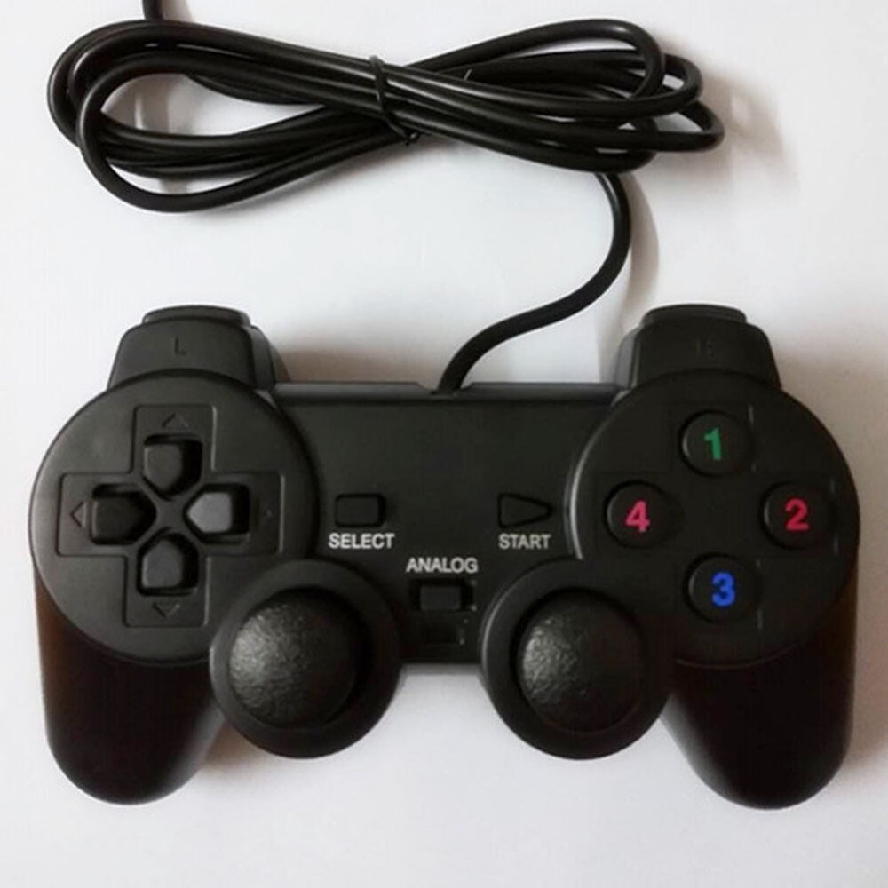 US 1-2 Pack USB 10 KEYS SHOCK2 CONTROLLER PC GAME PAD Fine