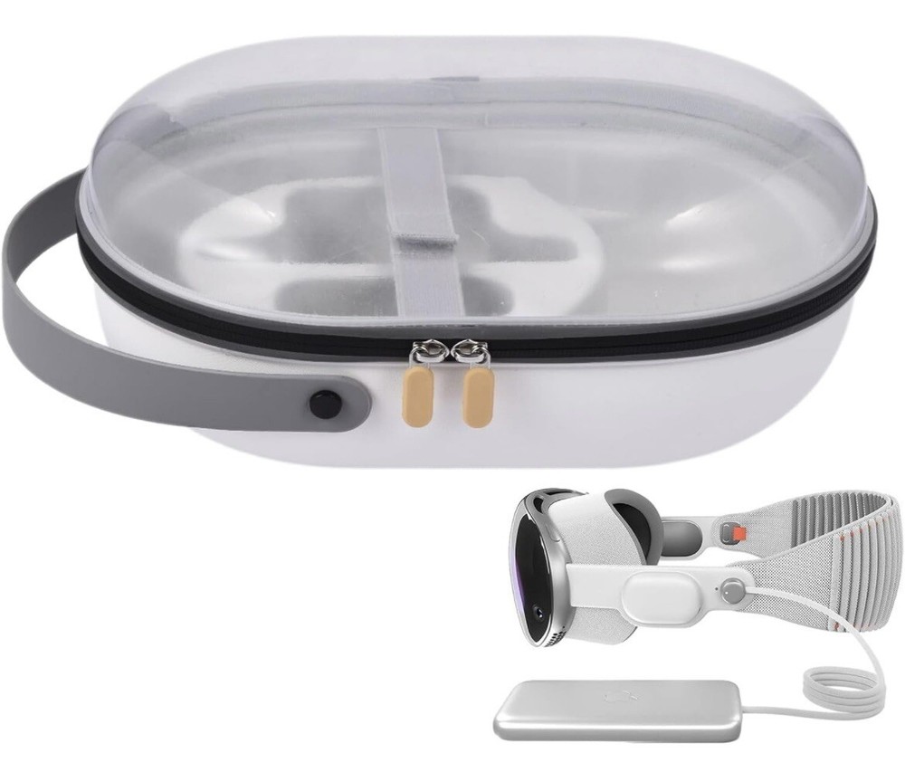 Apple Vision Pro Carrying Case, Clear, Transparent, EVA, Durable