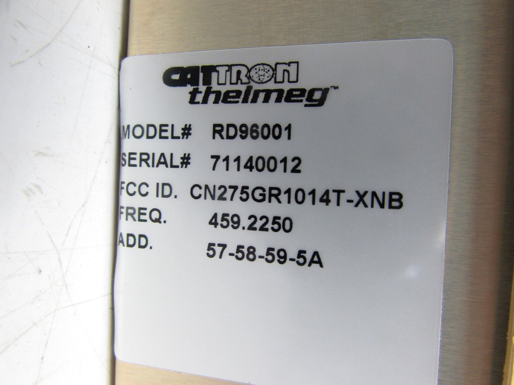 CATTRON THEIMEG R1014T/RD96001 MULTI PROCCESSOR RECIEVER/DECODER CHASSIS *XLNT*
