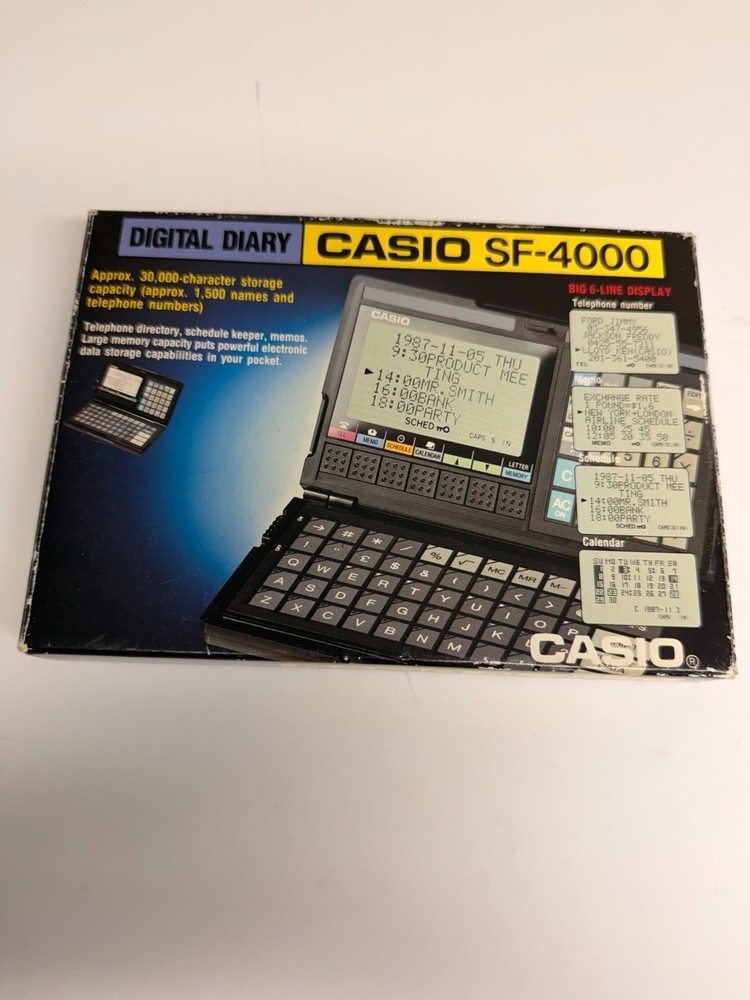 Casio SF-4000 Digital Diary Organizer NEW In Box Untested