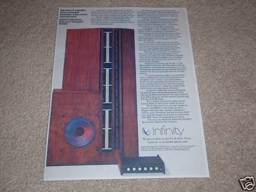 Infinity Quantum Reference Series Speaker Ad, AMAZING!