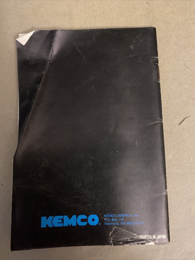 Kemco Super Nintendo Phalanx Instruction Booklet