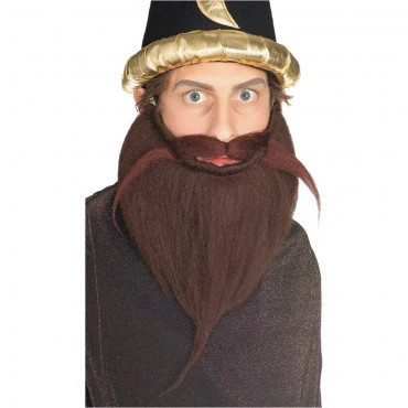 Brown Beard and Mustache Set