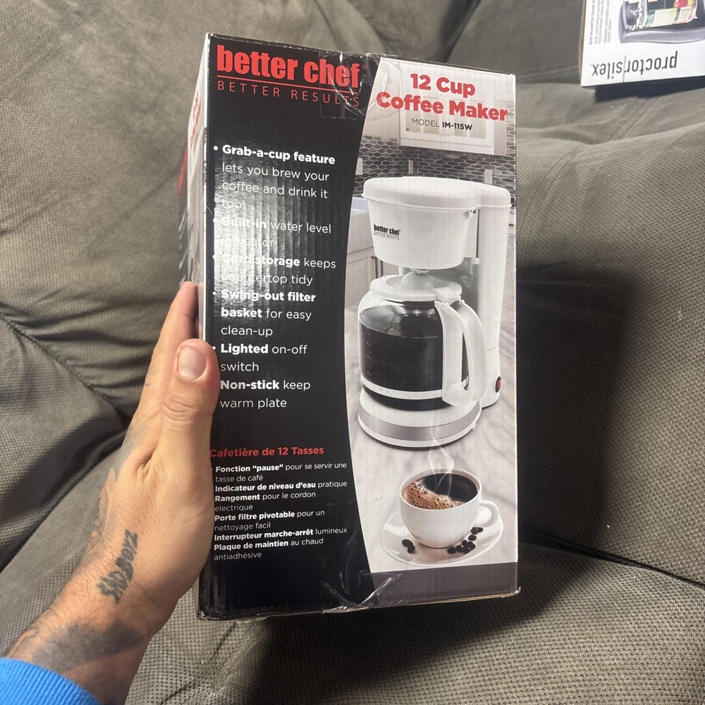Better Chef 12 Cup Coffee Maker in White