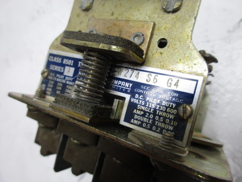 SQUARE D 8501-P04 RELAY UNMP