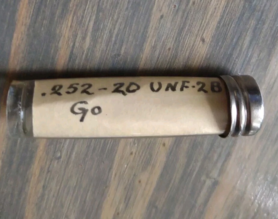 THREAD PLUG GAGE .252-20 UNF-2B