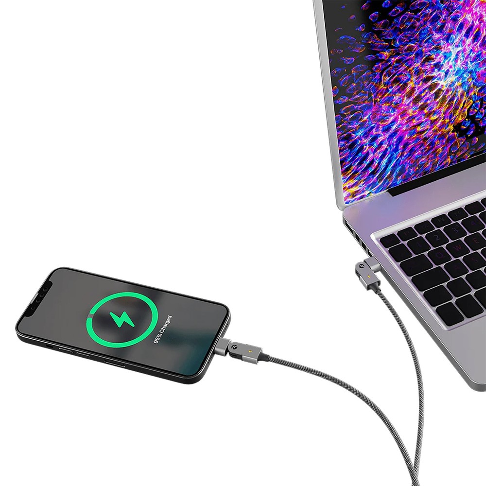 Magic Spin Pro 100W USB-C to USB-C Charge Sync Cable 6.6 Ft