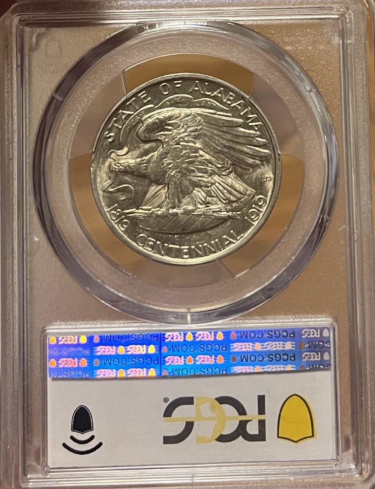 1921 PCGS MS63 Alabama Commemorative Silver Half Dollar