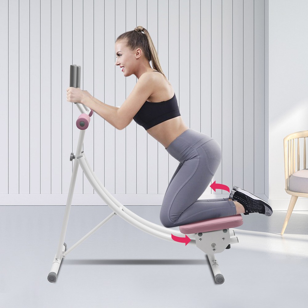 Ab Abdominal Exercise Machine Foldable Home Gym Workout Sit Up Bench Trainer