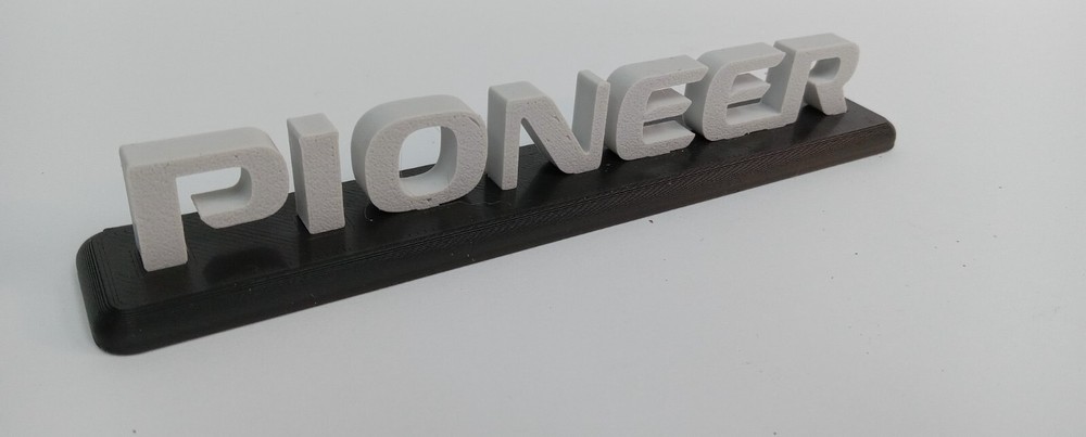 Pioneer 3d Lettering Sign Display -
