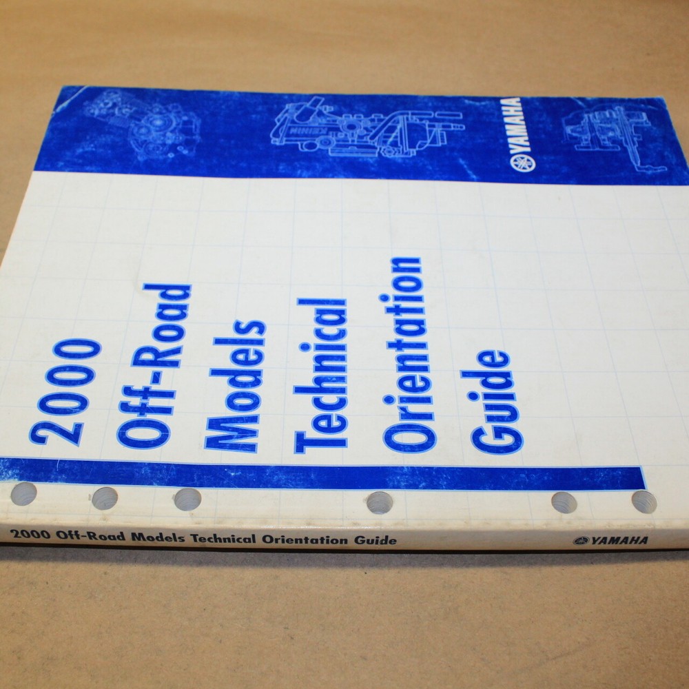 Yamaha 2000 Off-Road Technical Orientation Guide OEM