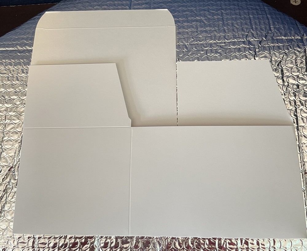 Paperboard White (15 PACK) - 7” / 5” / 4.375” -Pop up Hinged Lid Auto Bottom