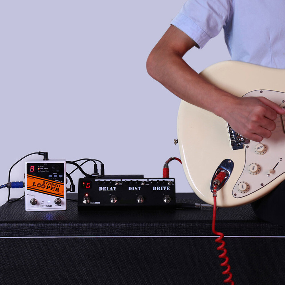 Loop Guitar Effect Pedal STEREO LOOPER . 10min Recording D2S3