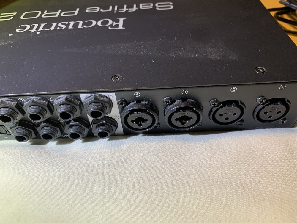Focusrite Saffire PRO 26 Firewire Digital Audio Interface Power Cords WORKING