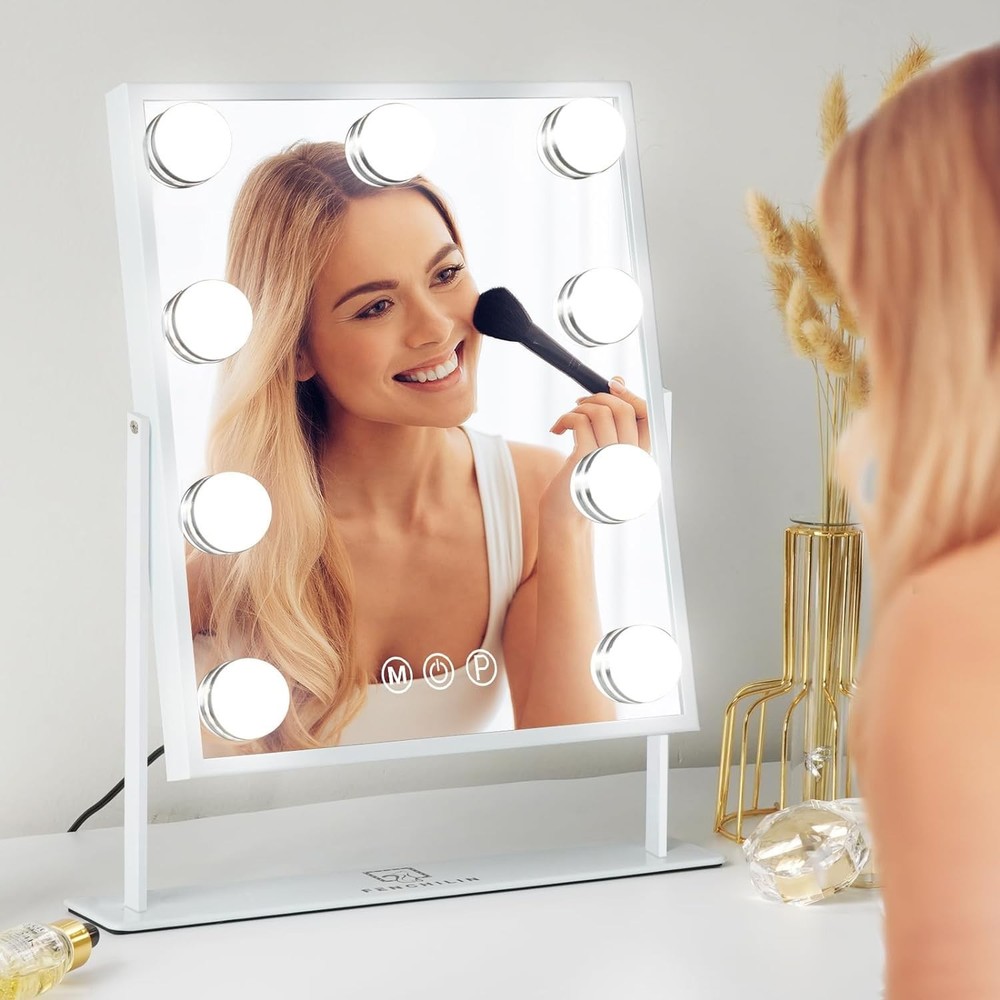 Vanity Mirror with Light Lighted Makeup Mirror Vanity Smart Touch Control 3Co...