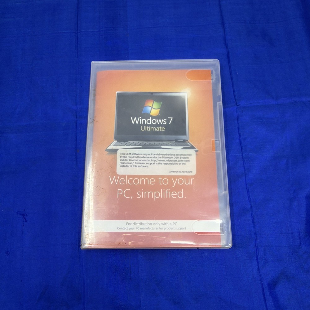 Microsoft Windows 7 Ultimate 64-bit DVD w/ Product Key