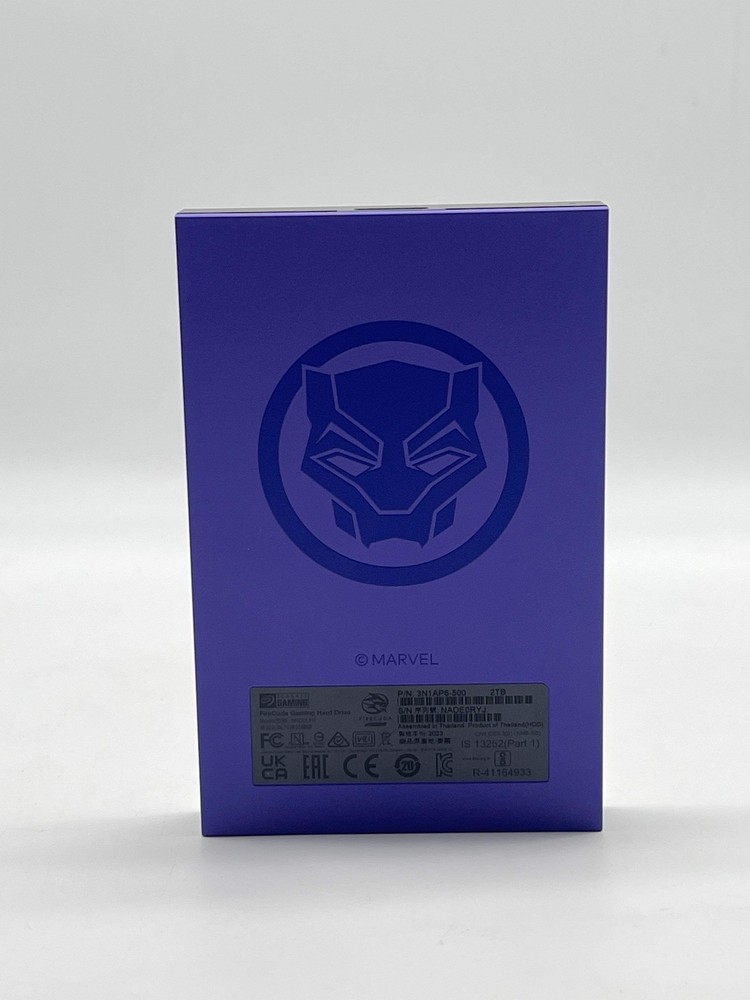 Seagate Firecuda 2TB Black Panther Marvel External Hard Drive - Used