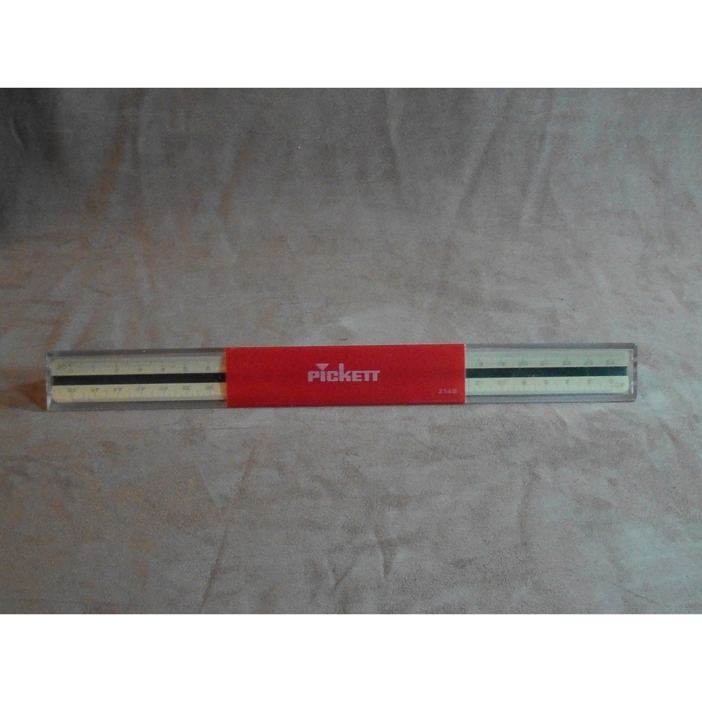Pickett 234-E Architecture Scale Ruler w/Case Japan Drafting Engineering Vintage