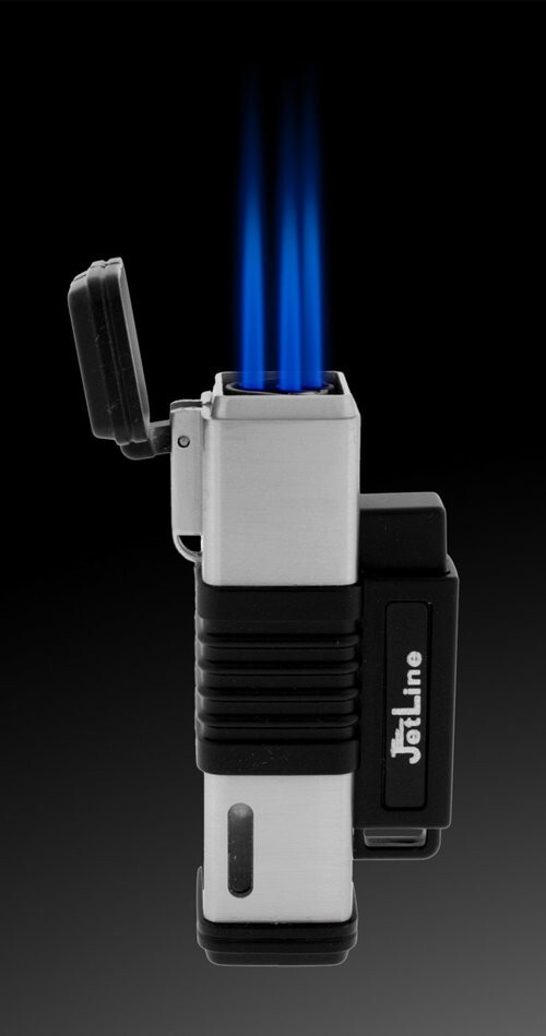 Jetline New York Triple Flame Lighter (Silver)