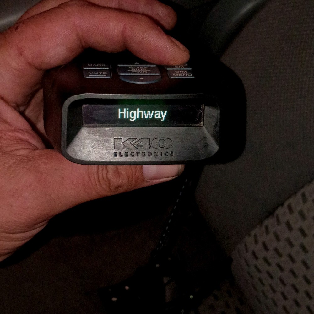 K40 R7 radar detector gps tested working